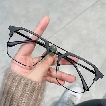 Luxury Brand Square Black Frame Myopia Glasses Anti-blue Light Women Men Near Sight Eyeglasses Unisex Goggles Diopters 0 To -6.0