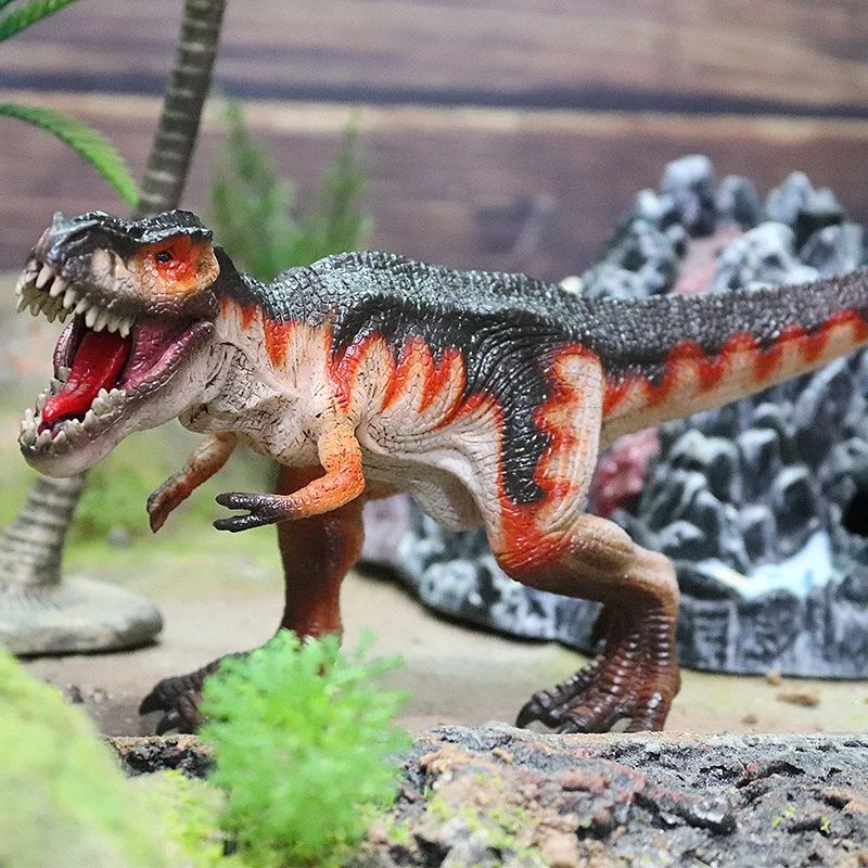 Estatueta Indominus Rex Estátua Tiranossauro Rex Boneco de Ação Dinossauro Escultura Decoração de Sala Acessórios de Mesa
