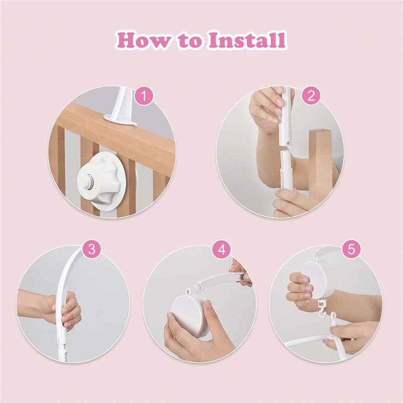 Baby Mobile Rattles Toys Baby Toys 0-12 Months Carousel Crib Holder Baby Mobile To Bed Bed Bell Mom Handmade Toys for Newborns