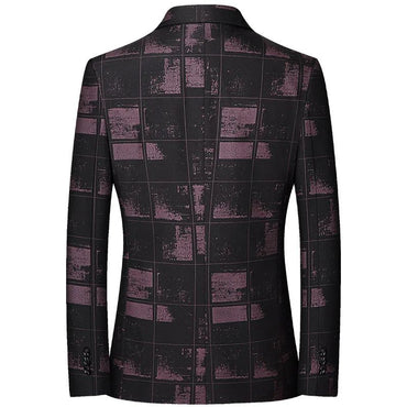 Black Men V-neck Single-breasted Suit Jacket, Fashion Slim Dress Coats, Blue Gray Yellow Blazers, Male Casual Tops Asian Size