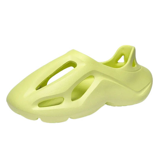 Men's Slippers Summer Soft EVA Beach Hole Shoes Outdoor Women's Slide Non-slip Personalized Hollow Shoes 36-47