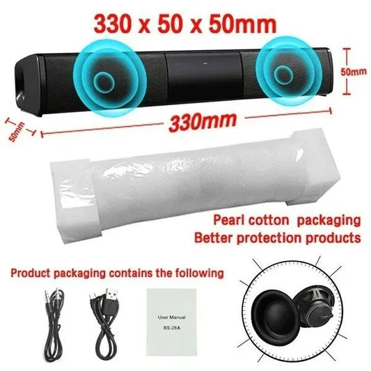 Powerful Wireless Bluetooth Speaker for Home Theater Computer TV Car Sound Box Soundbar Heavy Bass Subwoofer Radio caixa de som