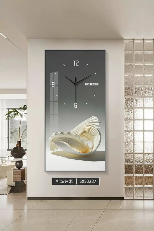 Modern Minimalist Entrance Decoration Painting Hanging Clock Corridor Corridor Living Room Wall Hanging Clock