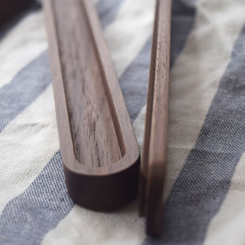 Natural Life Hashi de Madeira de Nogueira Preta estilo Japonês Antiderrapante com Caixa para PRESENTE Elegante Coreano Conjuntos de Hashi