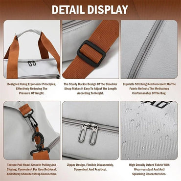 Fashion Travel Bags For Women Large Capacity Men's Sports bag Waterproof Weekend Sac Voyage Female Messenger Bag Dry And Wet