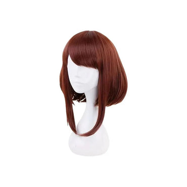 Anime My Hero Academia Ochako Uraraka Wig Short Brown Bob Heat Resistant Cosplay Costume Wigs