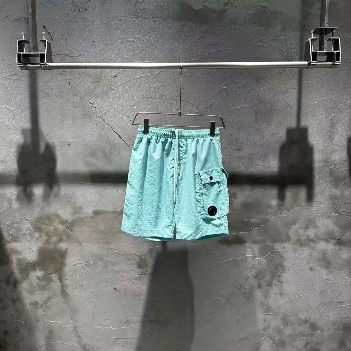 New CP Summer Youth Casual Sports Loose Beach Pants Nylon Shorts Quick drying 5-point Pants Trendy Brand Men's Fashion