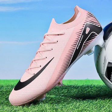 New Men Outdoor Football Boots Soccer Shoes Cleats Match Training TF/FG Grass Ankle Long Spikes Sport Hot-selling High-quality