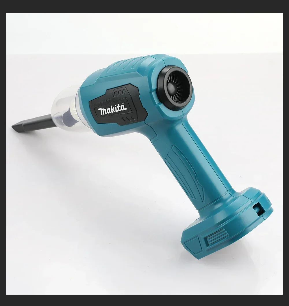 Aspirador de Pó Sem Fio Makita 18V: 200W, 10000Pa, Capacidade de 180ML, 7 Bicos, Para Tarefas Eficientes de Limpeza de Carros e Ambientes de Trabalho