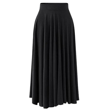 Plus Size High-waisted Skirt Loose-fit Wide-leg Umbrella Skirt Pleats Women's Fashion Clothing Long 80cm
