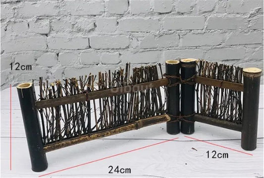 Vintage bamboo sushi dish bamboo fence Japanese Korean fence plate Cuisine Sushi Boats Bamboo Creative Exquisite Sushi Tools