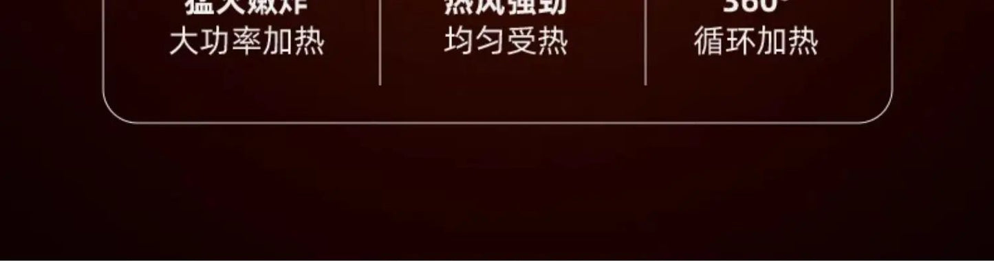 New air fryer. For home use. For making french fries. Visible. Multi-function all-in-one. Automatic. Oil-free electric oven.