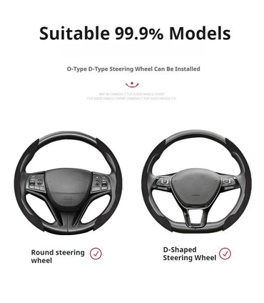 Car Suede Steering Wheel Cover Breathable For Haval H6 Jolion Dargo Chulian M6 H9 H4 H2 H3 H7 H8 F7 F7X C50 2022
