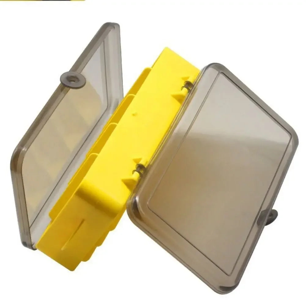 Caixa de isca dividida dupla face portátil Iscas para pesca Jig Head anzóis iscas macias equipamento de pesca acessórios de armazenamento
