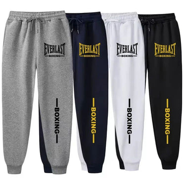 2025 Autumn Winter EVERLAST Printed Running Pants Men Women Outdoor Sports Fitness Pants Jogging Fleece Casual Sports Pants