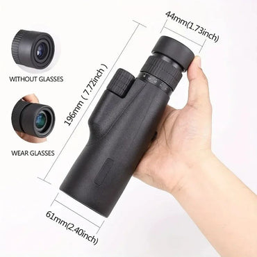 10-30x50mm Monocular Telescope Long Range Monocular Telescope Stepless Zoom Telescope for Outdoor Hunting Exploration Gadget