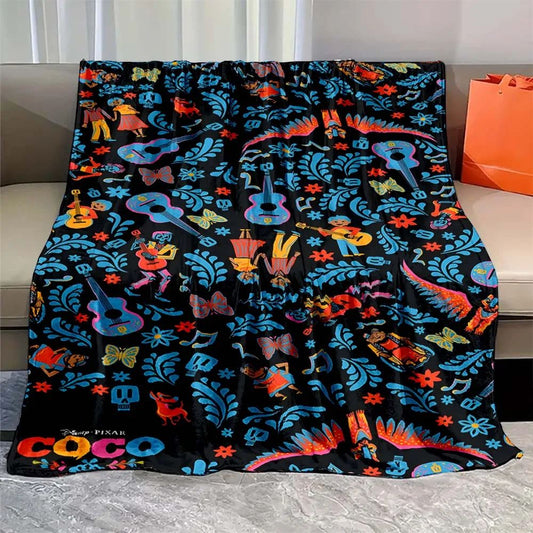 Soft Coco Miguel cartoon Blanket Warmth Plush Throw Blanket Bedspread Sofa Suitable for Living Room Bedroom Warm Blanket