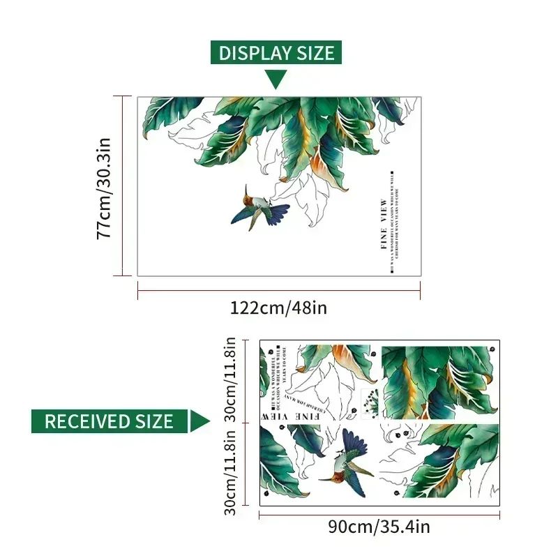 Ink Wall Stickers Wash Peach Blossom For Living Room Bedroom Home Flower Background Wall Decor Self-adhesive Sticker Wallpaper