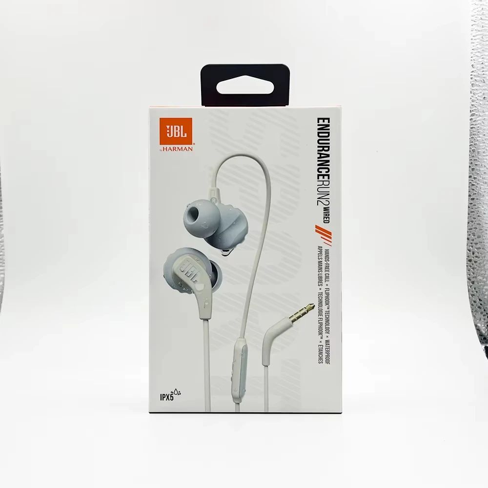 Fone de ouvido com fio intra-auricular Original JBL Run2 Esportes jogos esports dedicado 3,5 mm orifício redondo com controle de fio para computador laptop celular