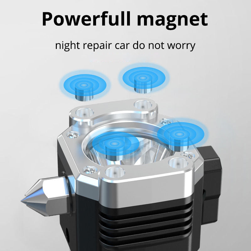 Lanterna LED com Martelo de Segurança, Luz de Trabalho, Emergência, Autossalvamento, Quebra-vidros, Recarregável USB, Tática, Lampião