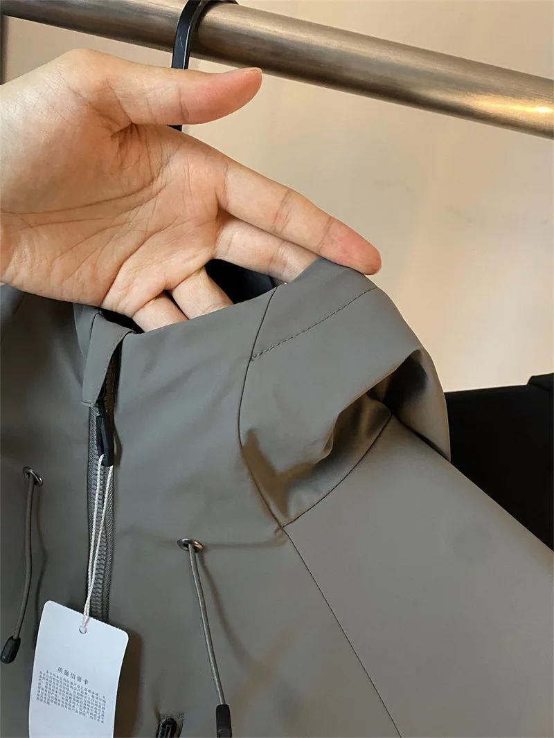 Bird Home Solid Color Version Lightweight Outdoor Windproof Tear-resistant Autumn Men's Sports Casual Hooded Jacket