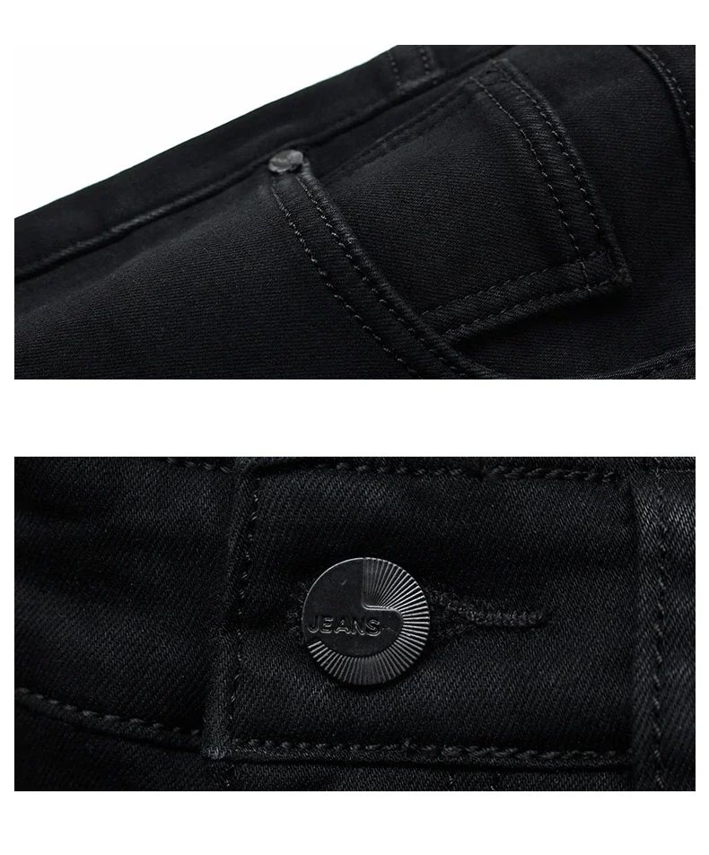 Men Classic Advanced Fashion Brand Jeans Jean Homme Man Soft Stretch Black Biker Masculino Denim Trousers Mens Pants Overalls