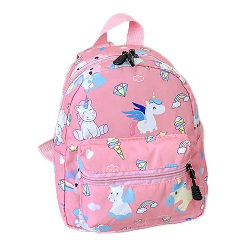 Mochila Infantil Desenho Animado Dinossauro Unicórnio Padrão Bebê Fofo Jardim de Infância Escolar À Prova D'Água Bolsas Infantis Meninos Meninas Mochilas