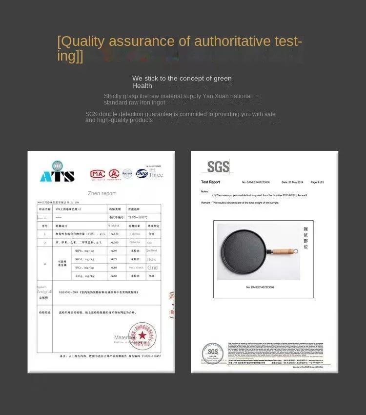 26cm Cast Iron Frying Pan Uncoated Non-stick Egg Pancake PanCrepe Maker Steak Frying Pot Gas Induction Cooker Kitchen Cookware