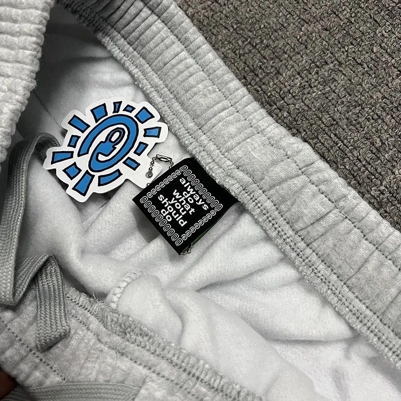 American High Street Black Sweatpants ADWYSD Pants Sunroll Fleece Zipper Pocket Men Women Cleanfit Trousers