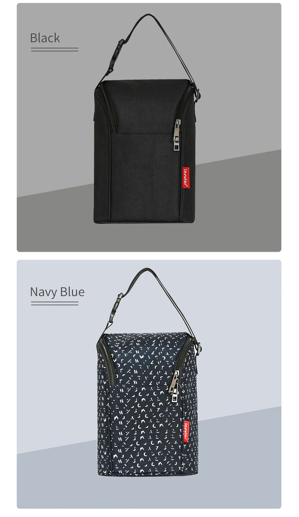 New Portable Mother Feeding Bottle Bag Heat Insulation Lunch Bags Leak-proof Breast Milk Cooler Bag with Stroller Hanging Design