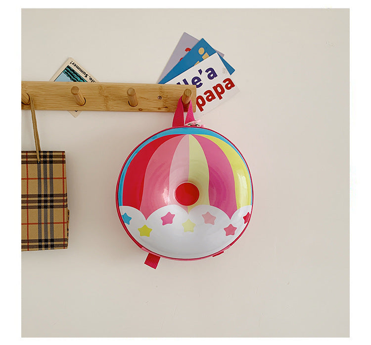Cartoon Kids Backpack Cute Donut Eggshell Bag Fun Kindergarten Kids Backpack Boys Girls Backpack