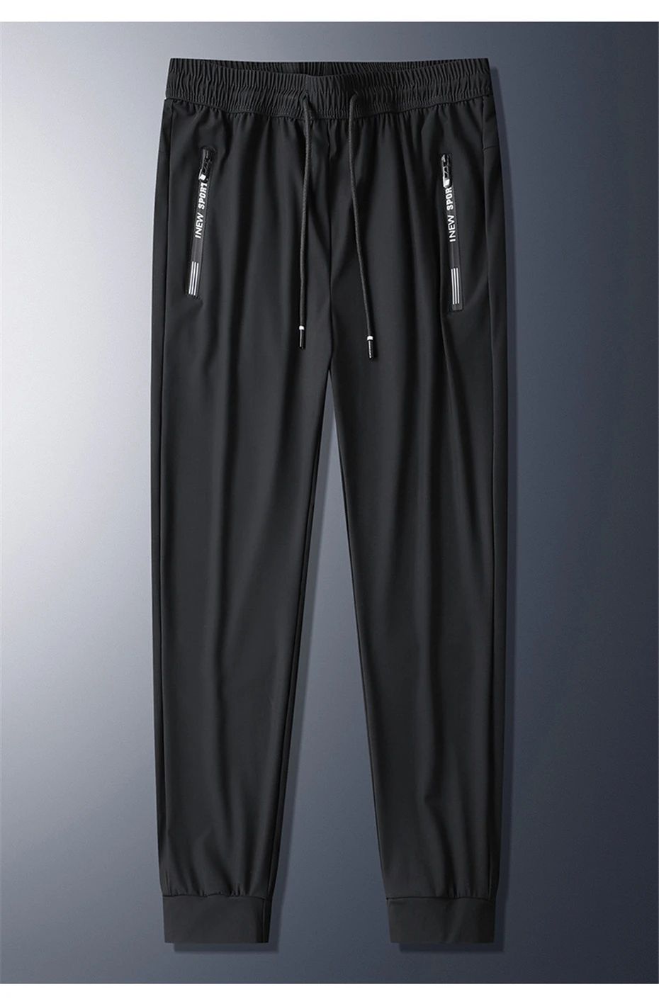Summer Cool Pants Men 8XL Plus Szie Sweatpants Fashion Casual Stretch Pants Male Big Size 7XL 8XL Summer Trousers Black Grey
