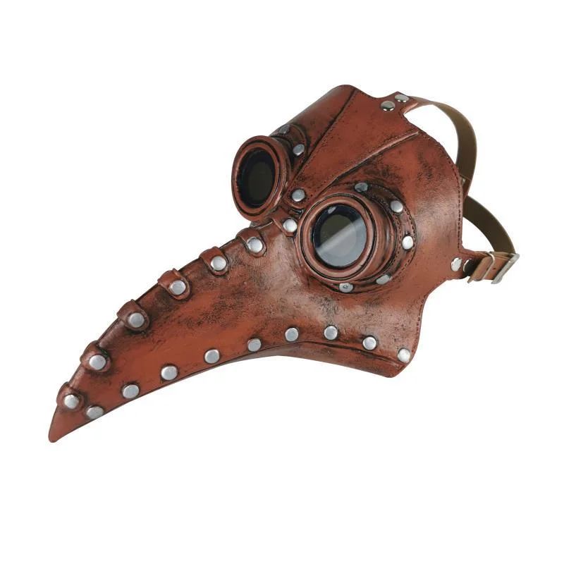 Halloween Plague Doctor Bird Mask Long Nose Beak Cosplay Steampunk Scary Latex Mask Halloween Costume Props Party Favors
