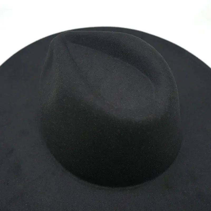 Chapéu Fedora de Feltro de Lã Novo para Mulheres e Homens, Elegante para Outono Inverno, Chapéus de Inverno para Senhoras e Cavalheiros, Casamento, Igreja, Jazz, 55-60CM Gorros