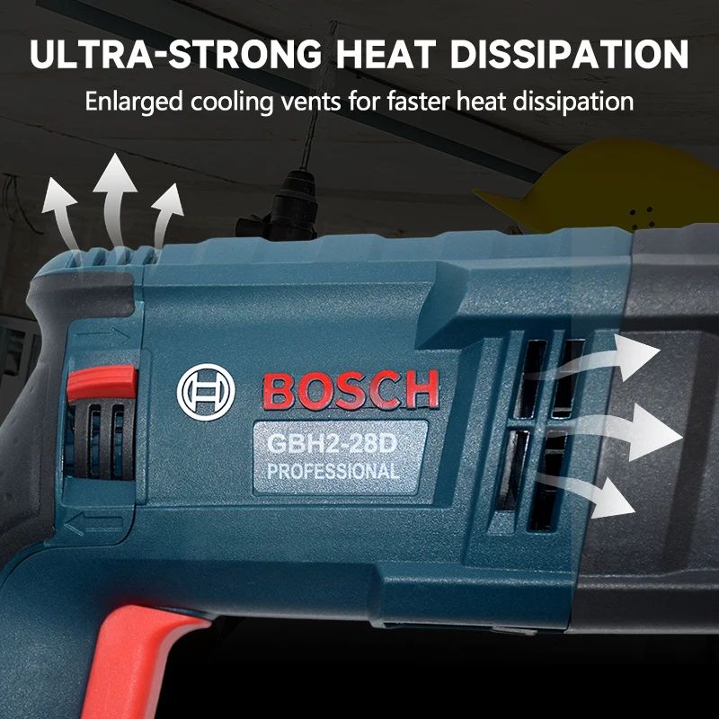 Martelo de impacto elétrico industrial Bosch GBH28 Furadeira de martelo de alta potência profissional para concreto