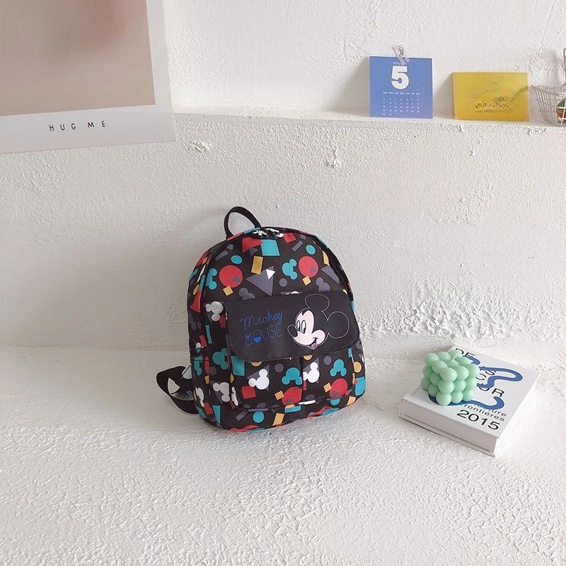 Famous Disney Minnie Shoulder Bag New Children's Printing Backpack Cartoon Cute Kids Kindergarten Schoolbag
