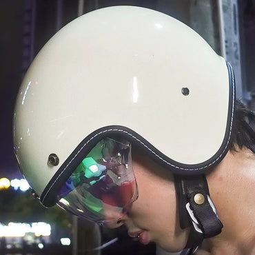 Retro Half Helmet for Motorcycle & Electric Vehicle - Unisex Universal Fit with Personalized Designs