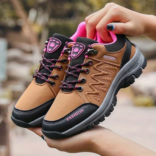 Women's Outdoor Sneakers Fashionable Non Slip Durable Hiking Shoes High-quality Design Platform Low Cut Casual Women's Shoe 2025