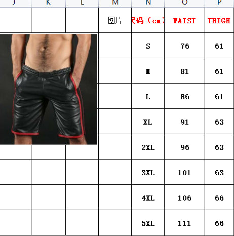 New Men's Leather Shorts Genuine Soft Lambskin Sports Gym Causal Wear Pants ZL01