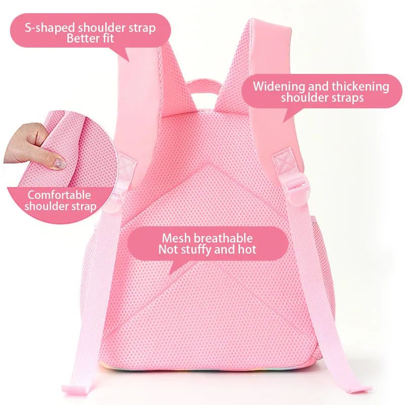 Mochila de Caçadores de Demônios KPop Estampa de Desenho Animado Anime Bolsas de Ombro para Estudantes Organizador de Papelaria Grande Capacidade Presentes de Volta às Aulas