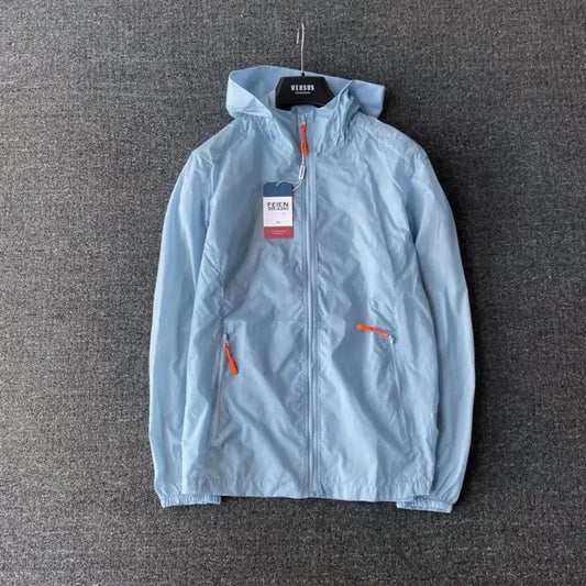 Adults Ultrathin Ultralight Clear Quick Dry Sun-Protective Breathable Camping Running Cycling Beach Jacket Skin Coat Windbreaker