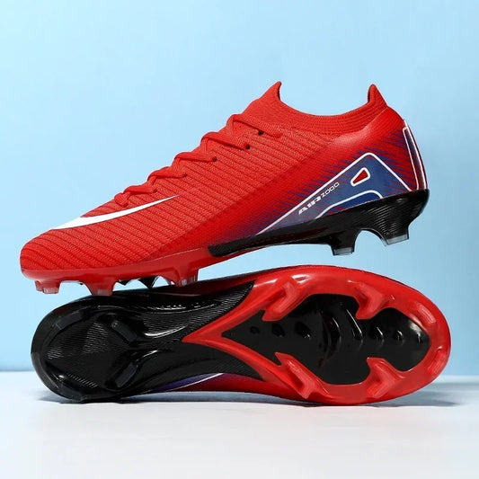 New Men Sport Soccer Shoes Training Boys Football Boots Outdoor Adult Long Spikes Non Slip Cleats Breathable Match Comfortable