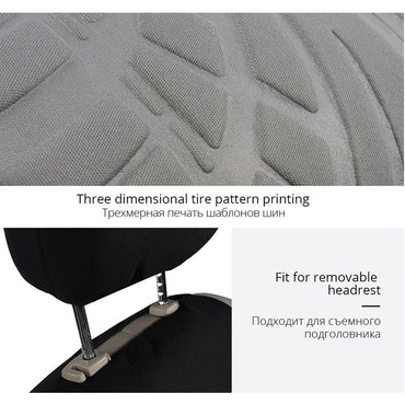 2/5PCS Car Seat Covers Set Universal Fit Most Car Covers with Tire Detail Suitable for Independent Seat Covers Protecting seats