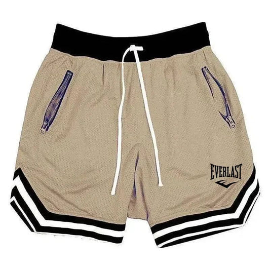 Breathable Quick Dry Black Basketball Shorts for Men Everlast Lightweight Outdoor Training Apparel