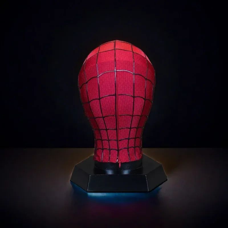 Homem-Aranha Cosplay Máscara Eletrônica de Olhos Móveis Homem-Aranha 1:1 Brinquedos com Controle Remoto para Adultos e Crianças de Presente