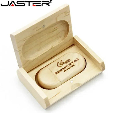 JASTER (1 PCS Free LOGO) Wooden/Bamboo USB Flash Drive 2.0 Pendrive 4gb 8gb 16gb 32gb 64gb 128gb Memory Stick Photography Gifts