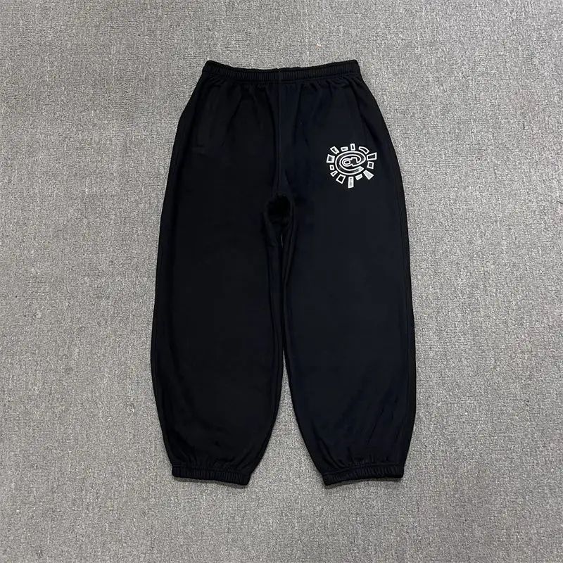 Vintage Graphic Print Streetwear Men Pants Fashion Hip Hop Joggers Men Clothing Casual Loose Buckle Feet Sweatpants Trousers