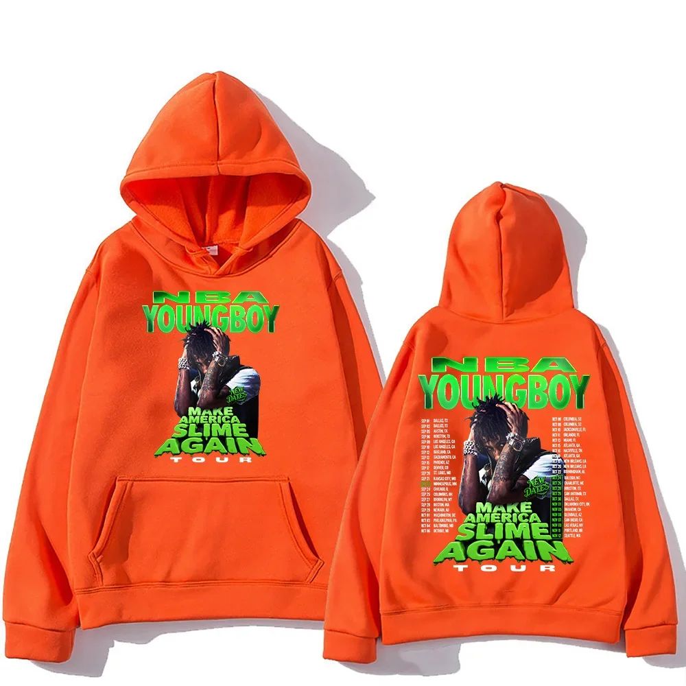 "YoungBoy Never Broke Again Tour 2025" Singer pattern printed men's hoodie fashionable casual hoodie High-quality hoodie