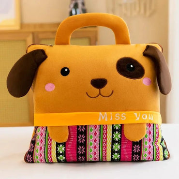 Cute Pillow Quilt Dual-use Pillow Folding Air Conditioning Blanket Car Interior Cushion Pillow 3-in-1 Office Nap Cushion Blanket