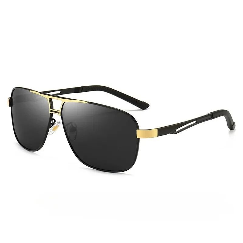 1PC Top Aluminum Magnesium Square Polarized Photochromic Sunglasses Men Sun Glasses Safety Driving Oculos De Sol Masculino